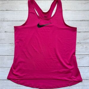 Nike Pro Dri-Fit Women’s Tank Top XL Pink Racerback Athletic Workout Gym